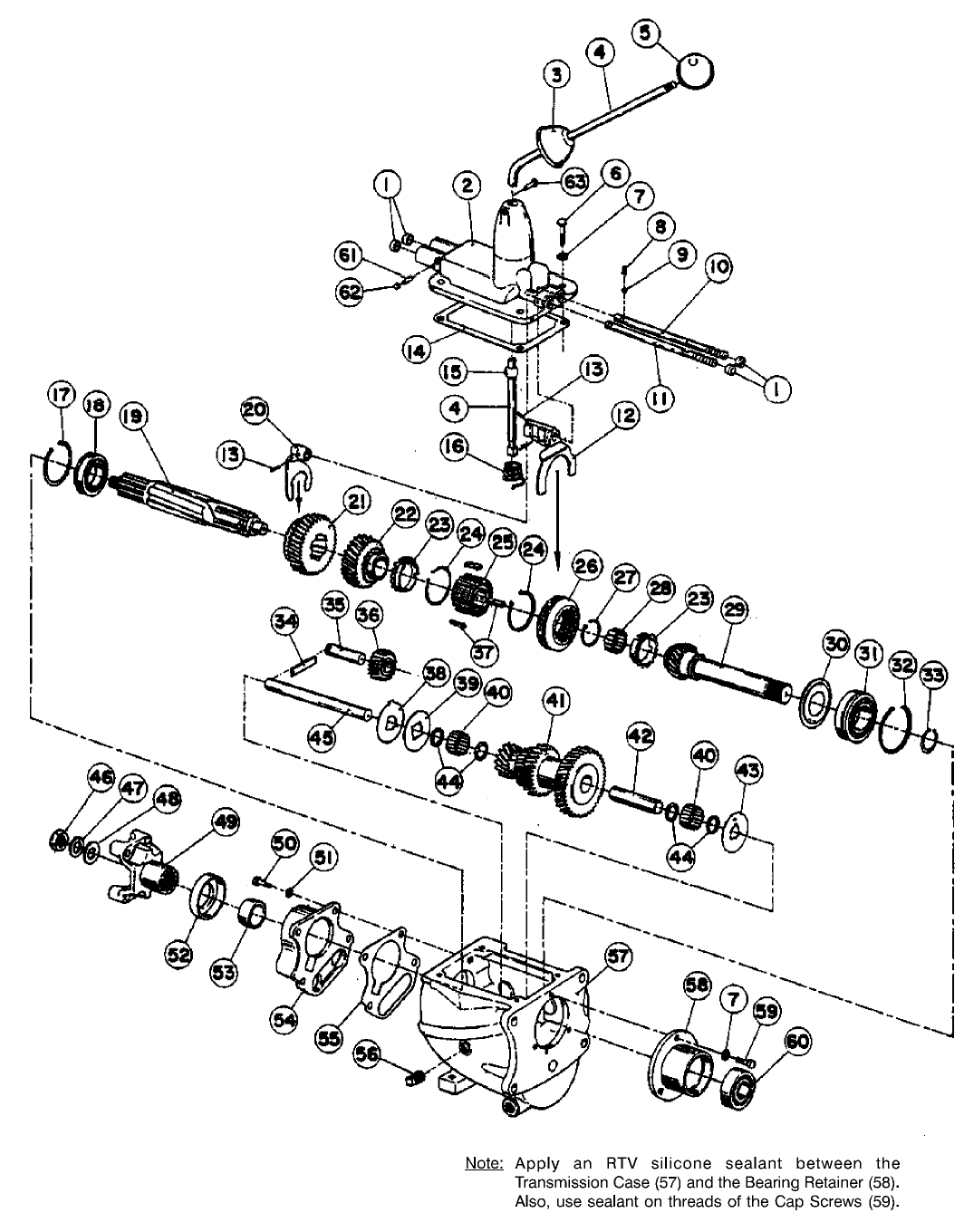 T96 THREE-SPEED MANUAL TRANSMISSION (41004)