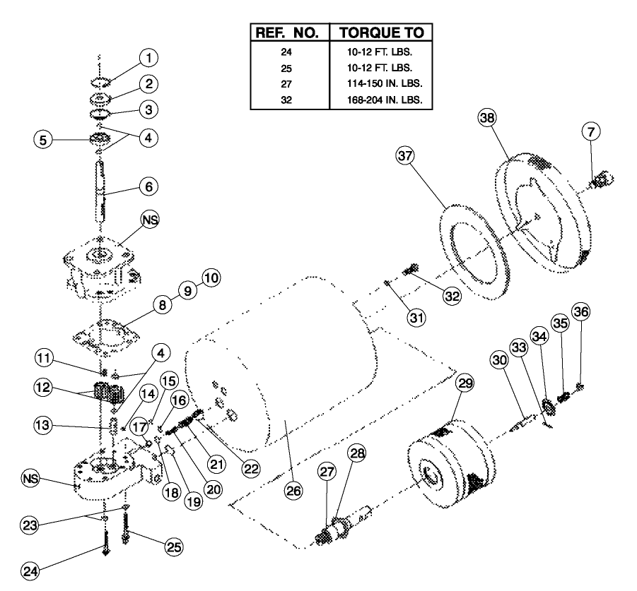 STEERING PUMP & RESERVOIR (92-0347)