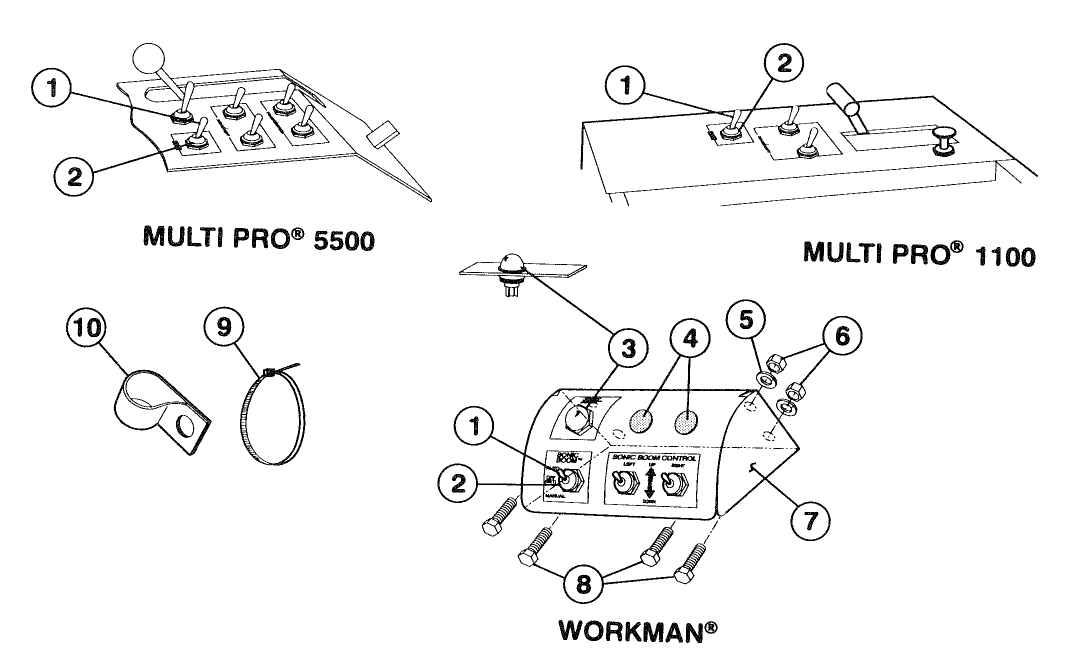 SWITCH PANEL ASS-Y & HARNESS RESTRAINT