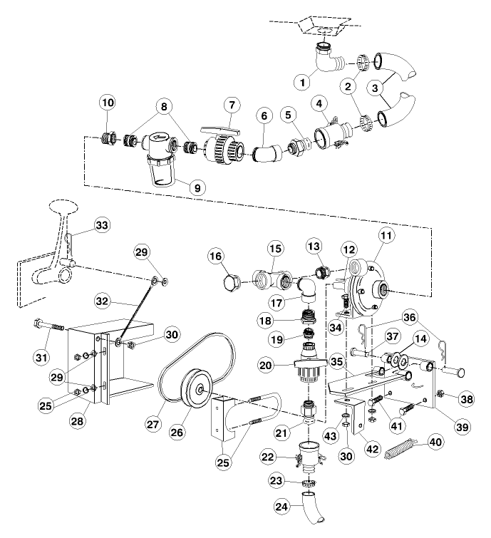 SPRAY SYSTEM PUMP COMPONENTS