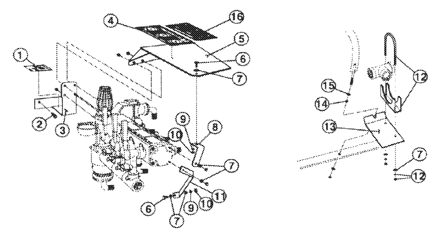 MANUAL VALVE MOUNTING ASSEMBLY