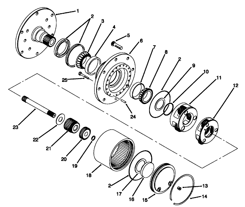 PLANETARY DRIVE ASSEMBLY-92-7415