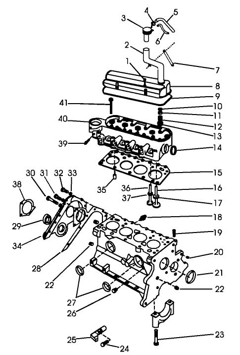CYLINDER HEAD & VALVE ASSEMBLY