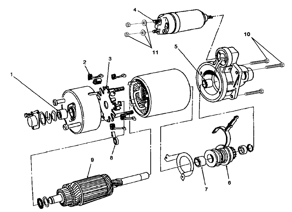 STARTER MOTOR ASSEMBLY (91AB11000JB)