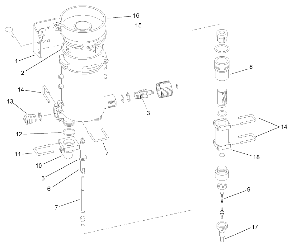 Chemical Mixer Assembly No. 93-1684  For use on Mixer's 2004 and before
