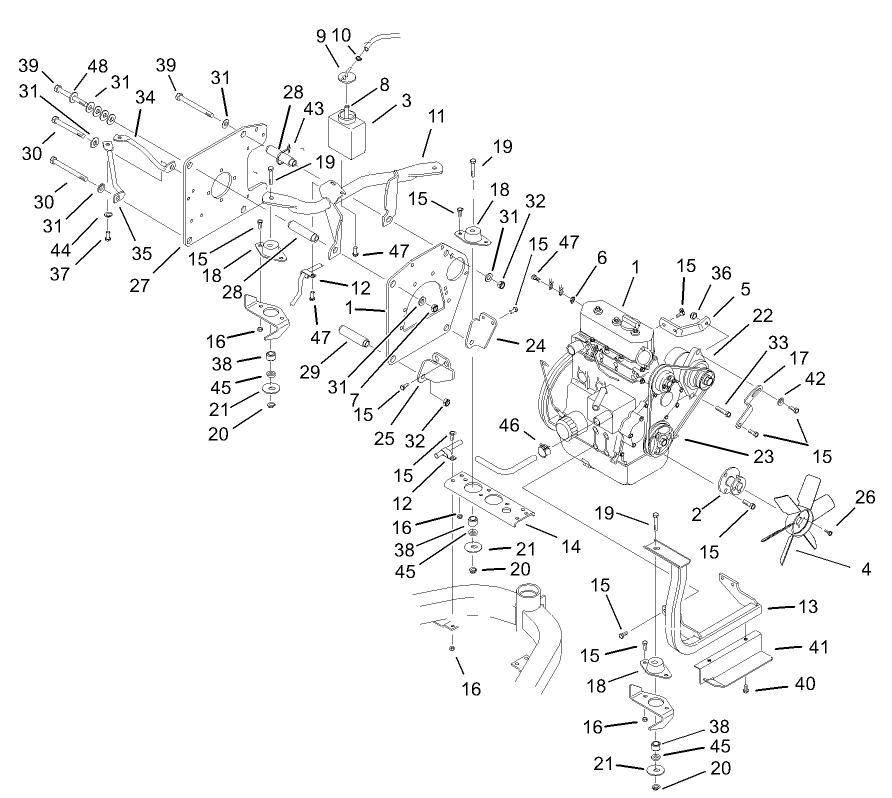 Engine Installation Assembly