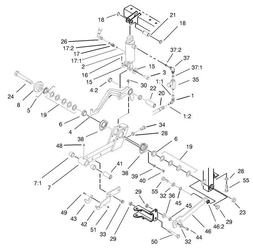 Center Lift Arm Assembly