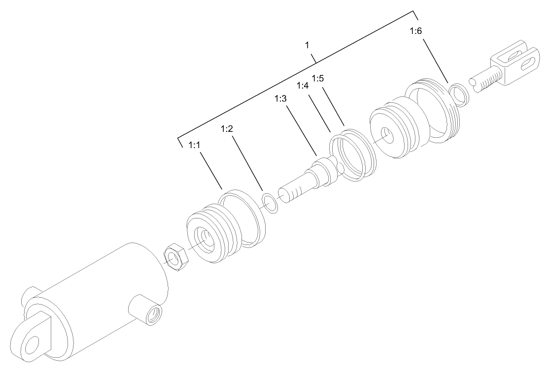 Hydraulic Cylinder Assembly No. 105-3820