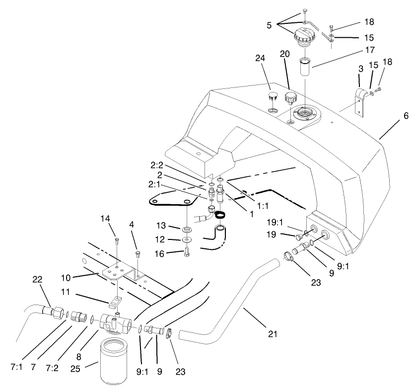 Hydraulic Tank and Filter Assembly