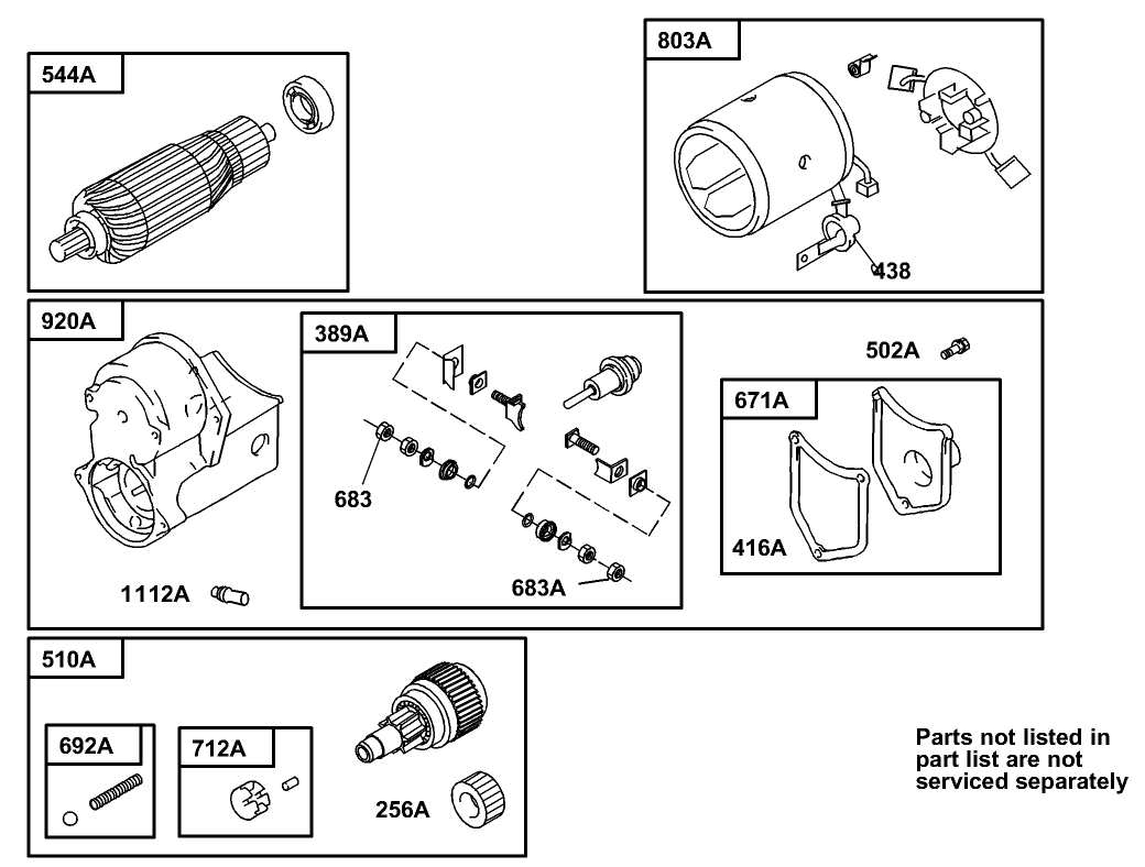 Starter Motor Assembly No. 104-7716