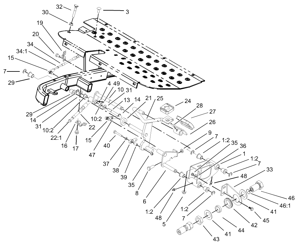 Traction Pedal Assembly