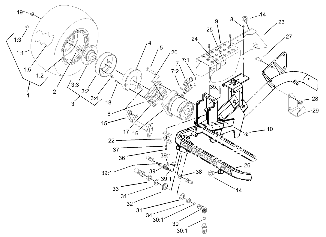 Front Wheel and Brake Assembly