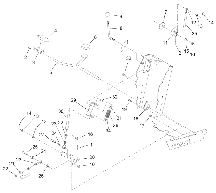 Traction Pedal Assembly