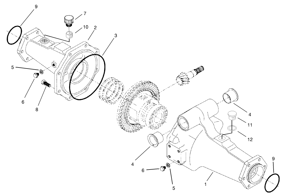 Rear Axle Assembly No. 100-3784 (Continued)  Axle Support Assembly