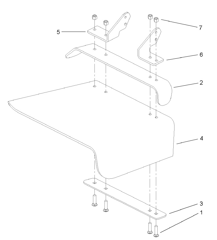 Rubber Deflector Assembly No. 106-3249