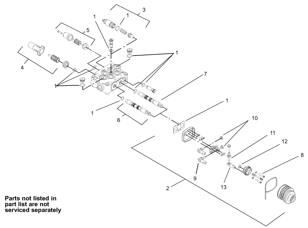 Two Spool Valve Assembly No. 95-3536
