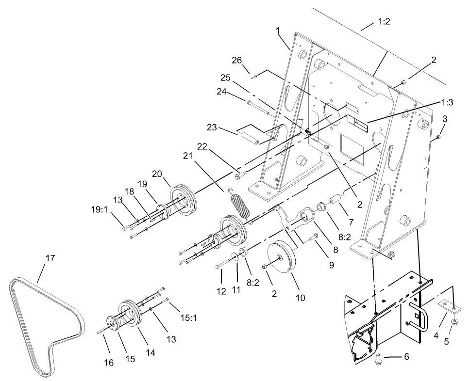 Loader Tower and Drive Assembly