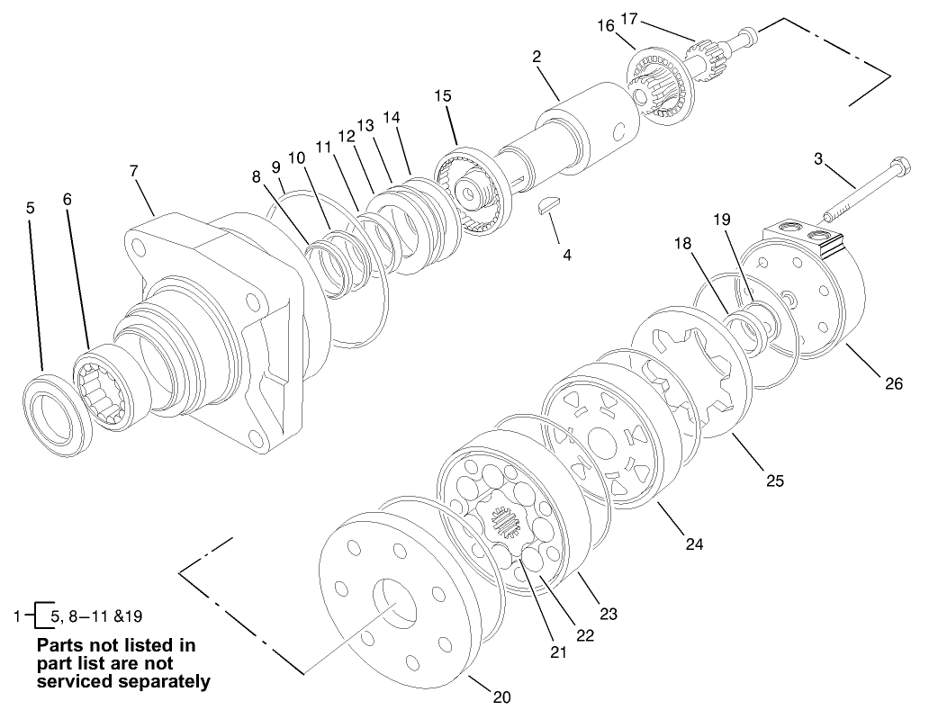 Hydraulic Wheel Motor Assembly No. 98-2767