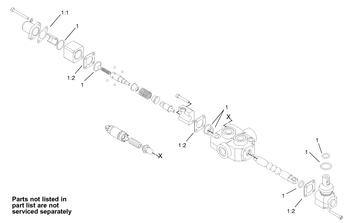 1-Spool Valve Assembly No. 104-2831