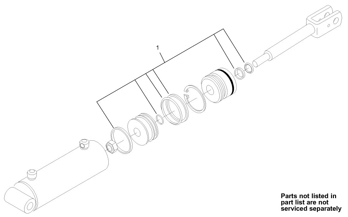 Tilt Cylinder Assembly No. 105-8370