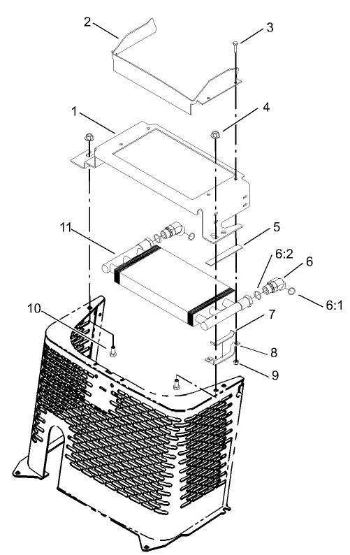Hydraulic Oil Cooler Assembly