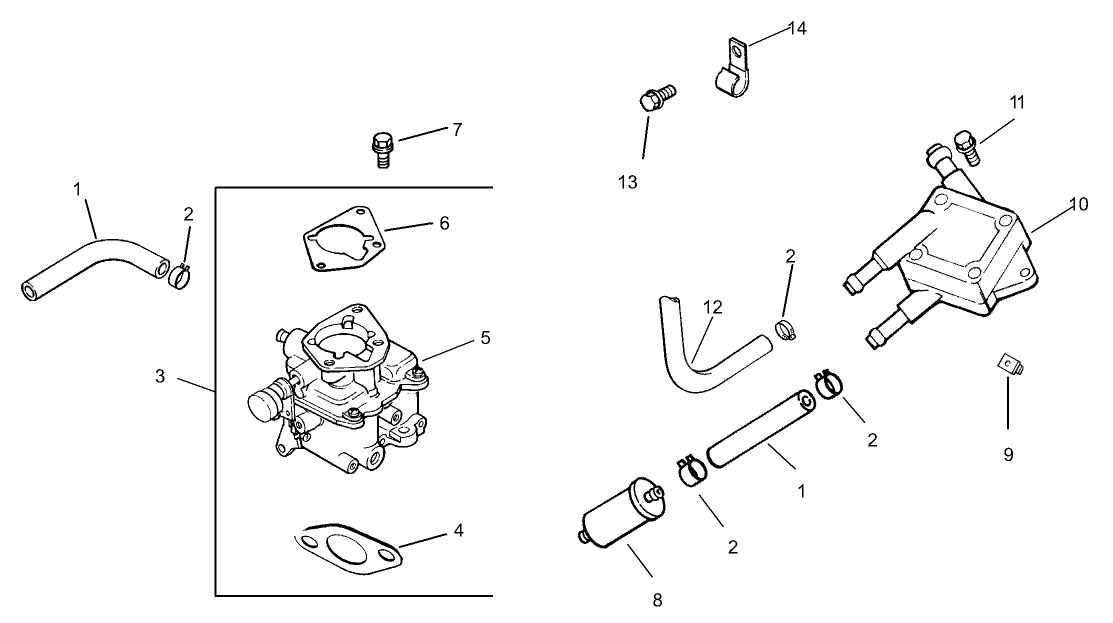 Fuel System Assembly  Kohler CH730S-0072