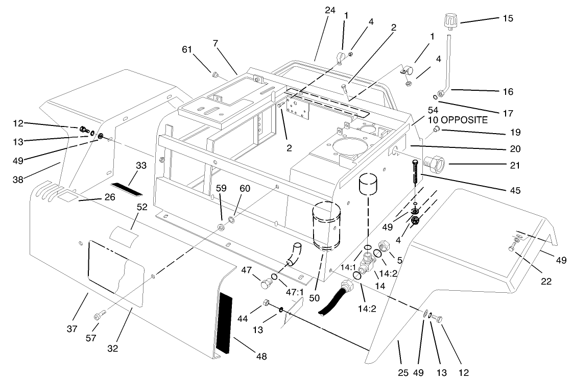 Fenders and Center Console Assembly