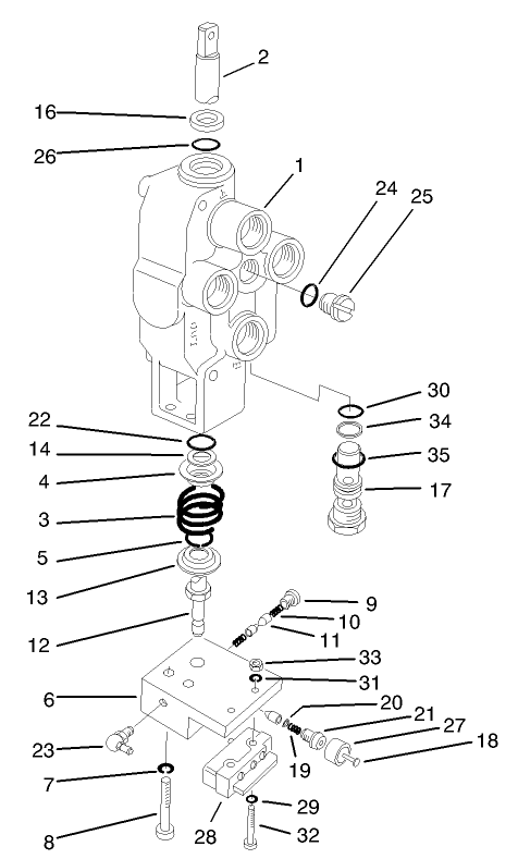 Valve Motor Spool Assembly No. 63-4800