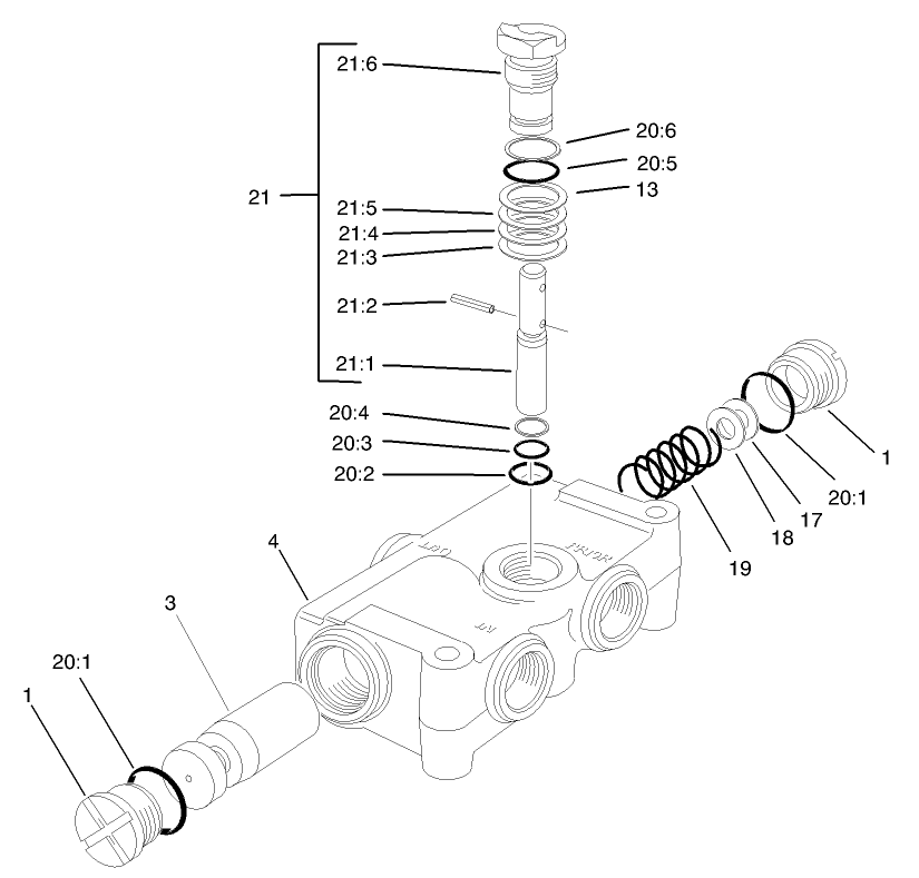 Priority Flow Control Valve Assembly No. 58-5490