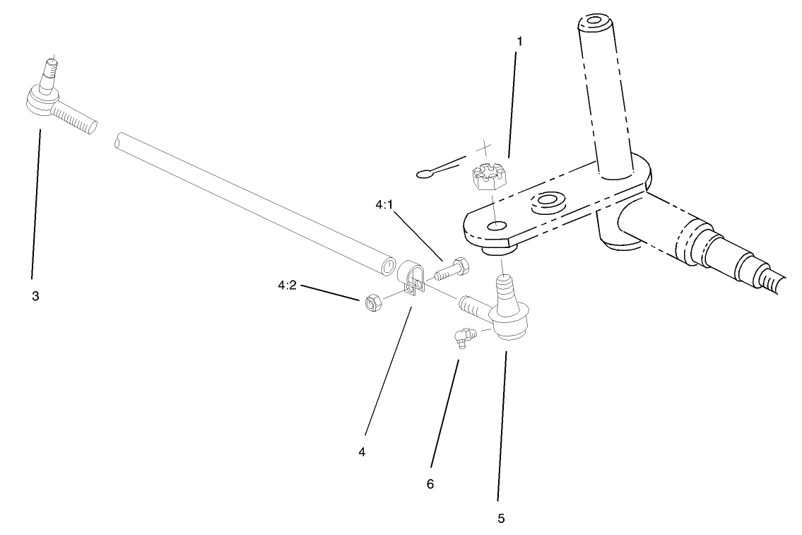 Tie Rod Assembly No. 82-9260-03 (only on: 03707)
