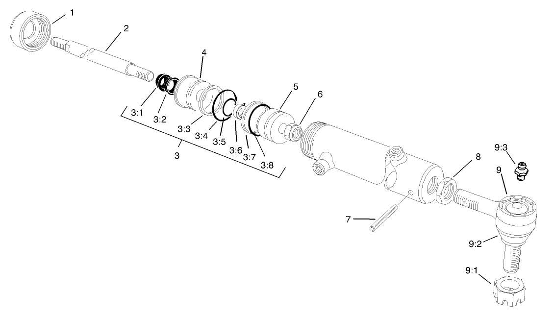 Hydraulic Cylinder Assembly No. 77-4800