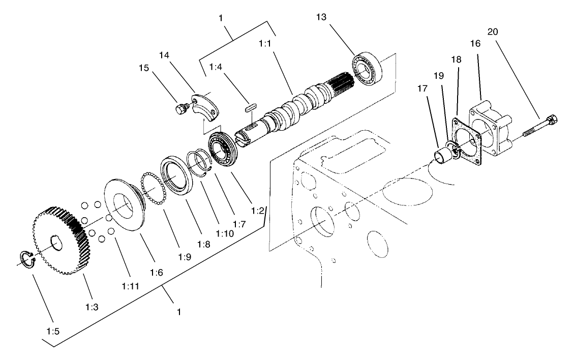 Fuel Camshaft Assembly
