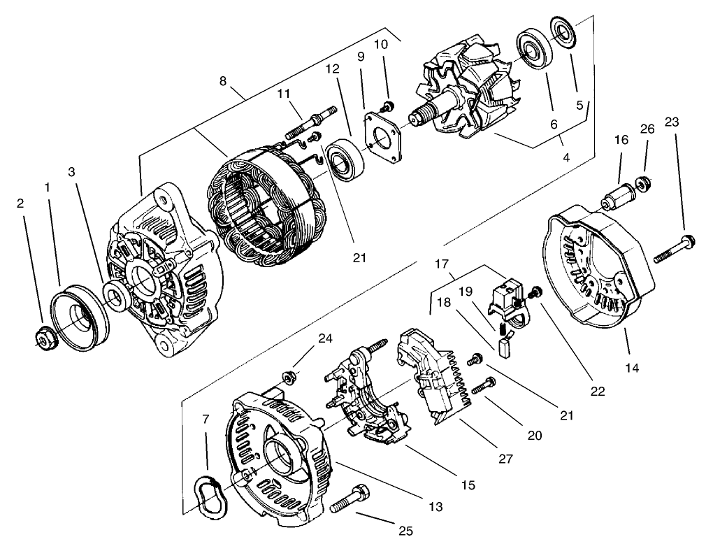 Alternator Assembly No. 98-7693