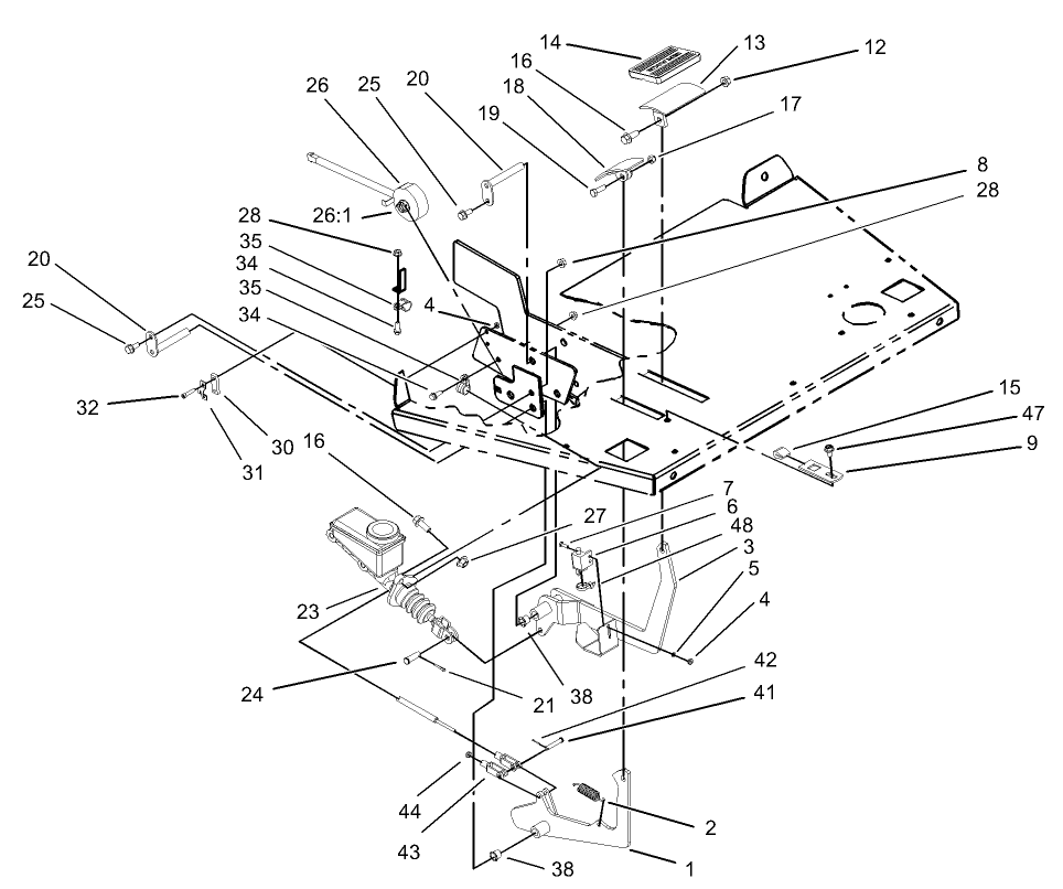 Brake and Accelerator Pedal Assembly