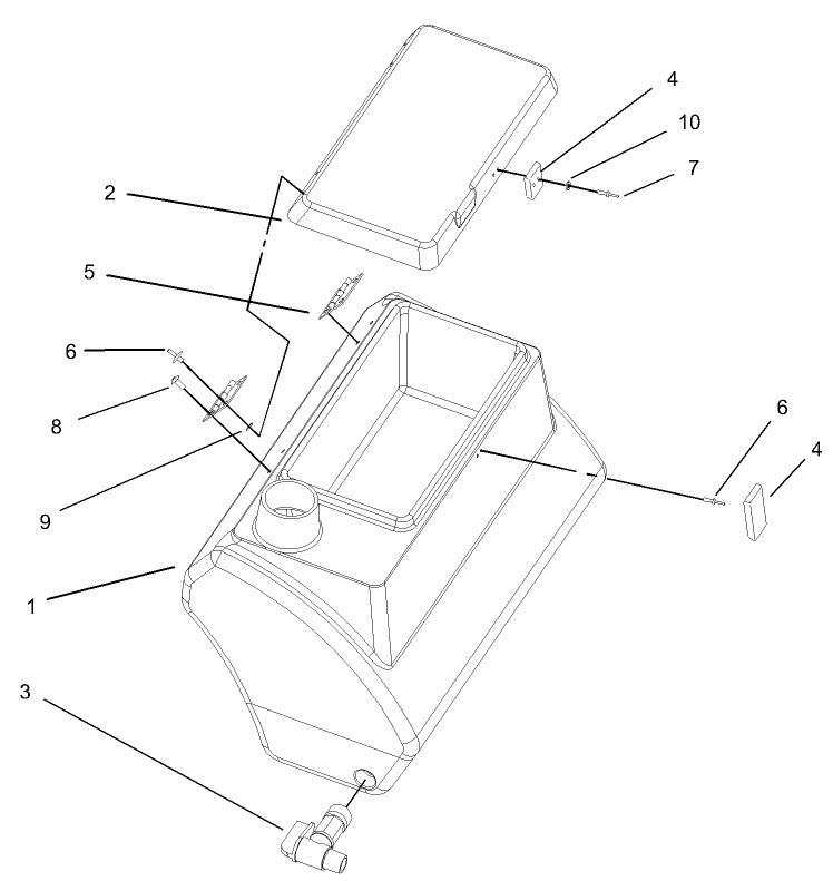 Fresh Water Tank Assembly No. 100-8438