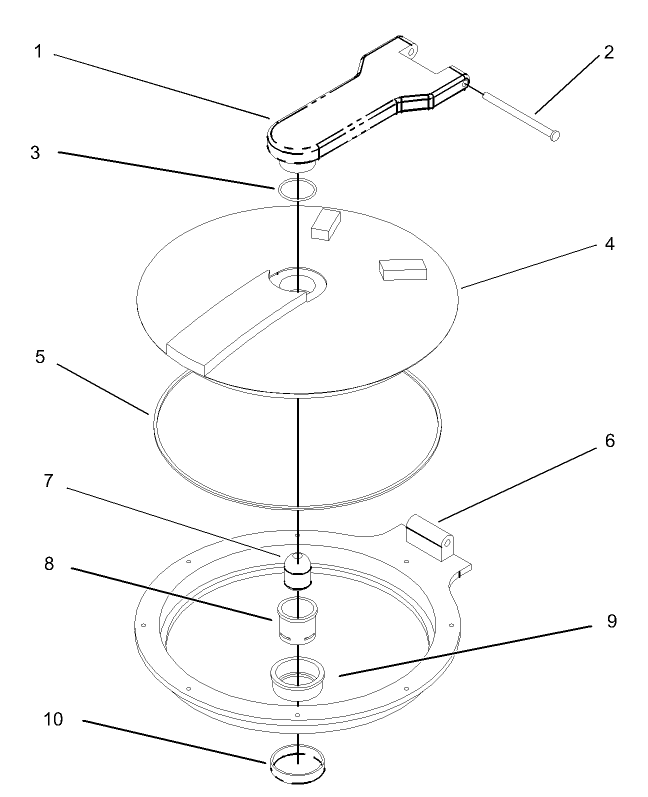 Spray Tank Lid Assembly No. 94-7088