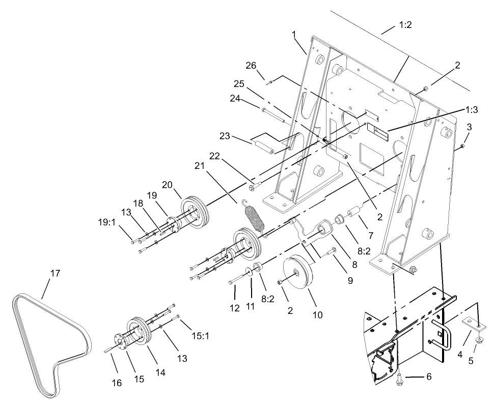 Loader Tower and Drive Assembly