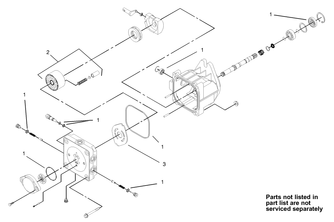Left Hand Hydraulic Pump Assembly No. 98-8432