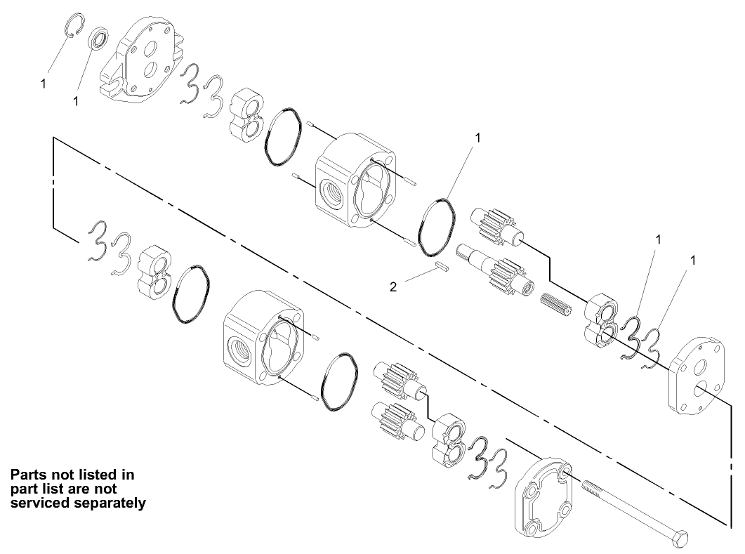 Hydraulic Gear Pump Assembly No. 98-2752