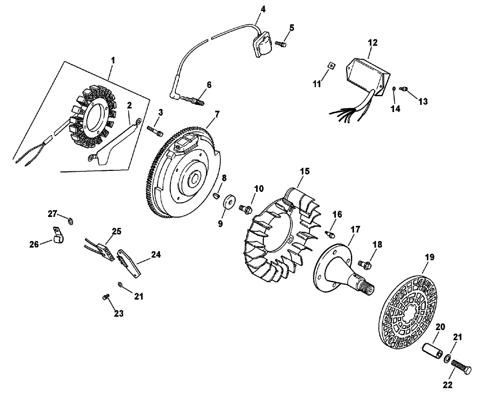 Ignition/Electrical Assembly Kohler CH25S-68688