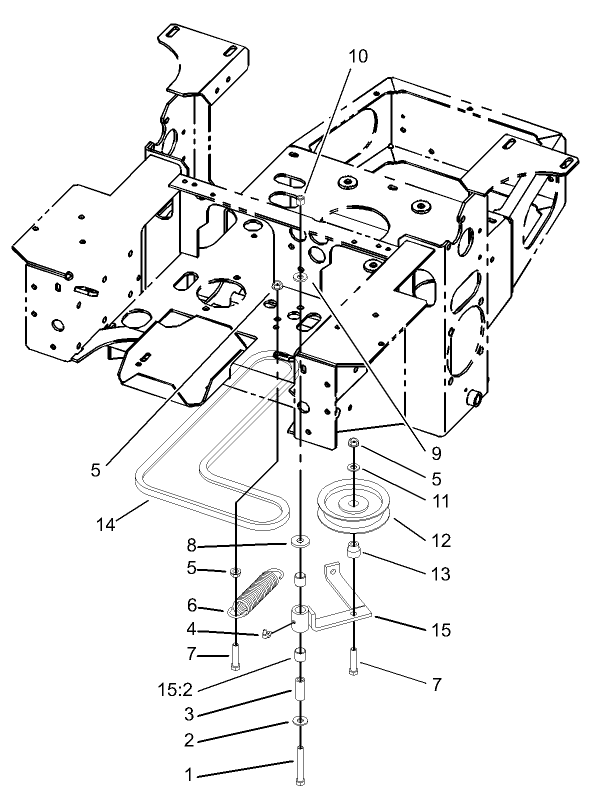 Pump, Idler and Belt Assembly