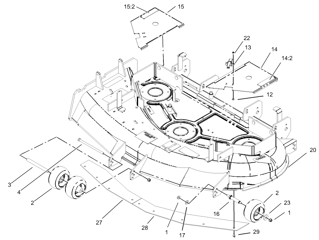 Deck and Wheel Gage Assembly