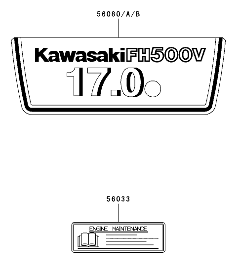Label Assembly Kawasaki FH500V-ES10