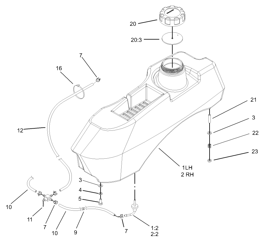 Parts – Z153 Z Master, With 52in SFS Side Discharge Mower | Toro