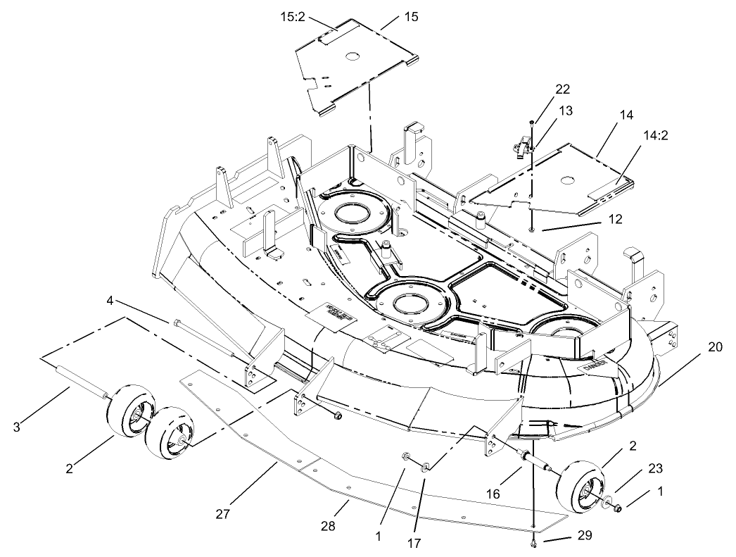 Deck and Wheel Gage Assembly