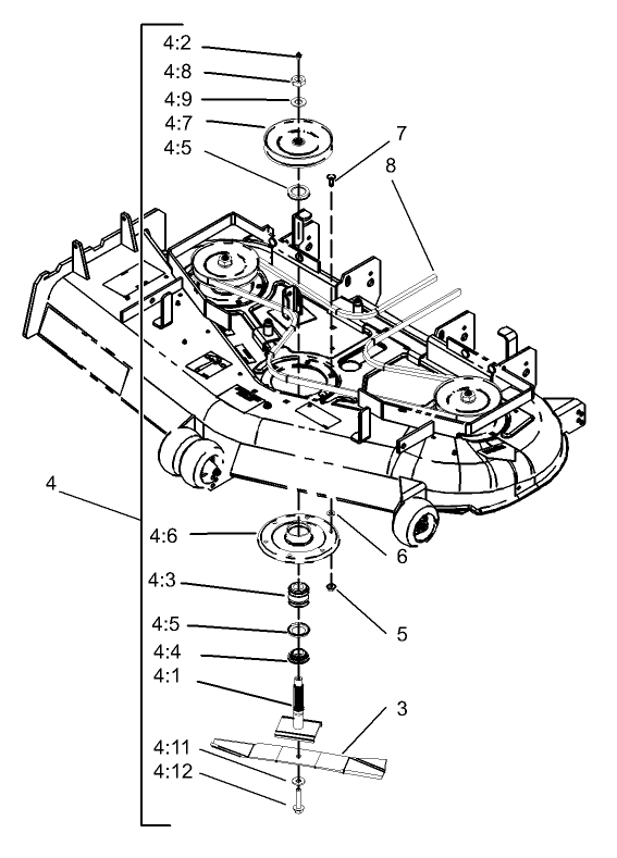 Parts – Z150 Z Master, With 52in SFS Side Discharge Mower | Toro