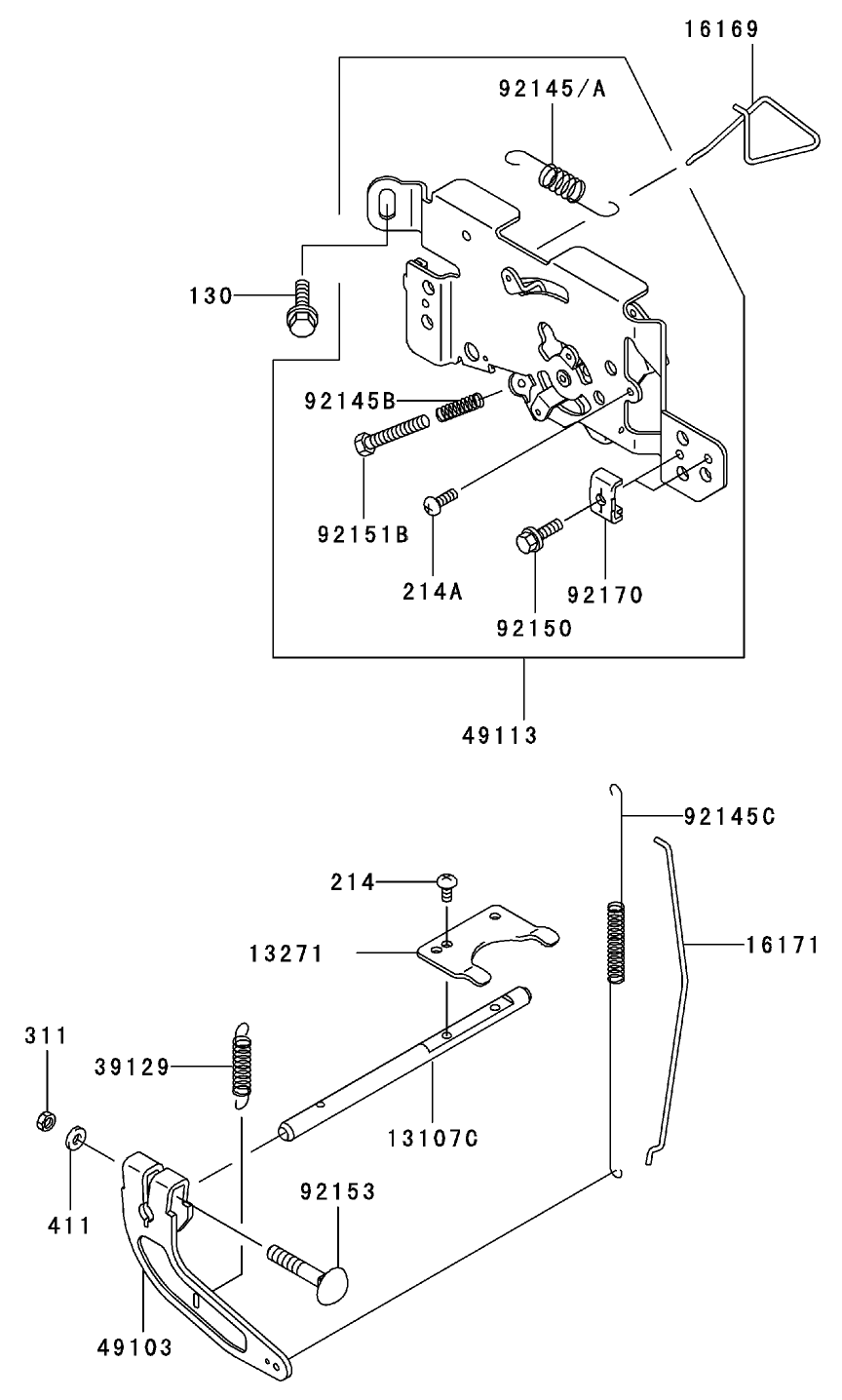 Control Equipment Assembly Kawasaki FH601V-DS06