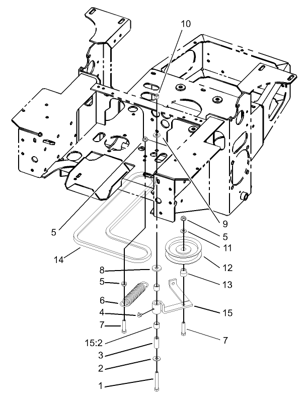 Pump, Idler and Belt Assembly
