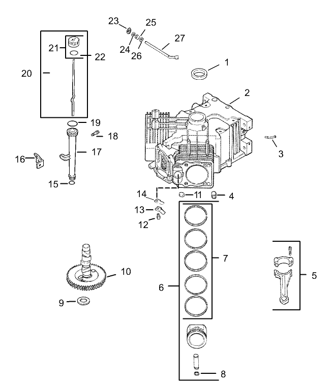 Crankcase Assembly Kohler CV23S PS75560
