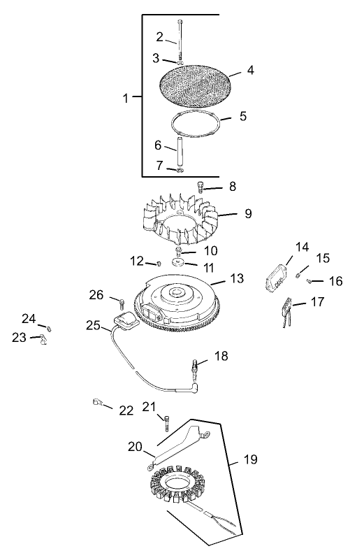 Ignition/Electrical Assembly Kohler CV23S PS75560